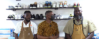 Desmond Konadu, CEO of ShoeLab (Left) and Richard Cobblah, Operations Manager of ShoeLab (Right)