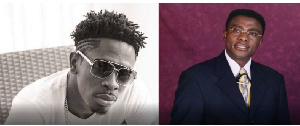 Shatta Wale and Pastor Kingsley Appiagyei in an enhanced photo