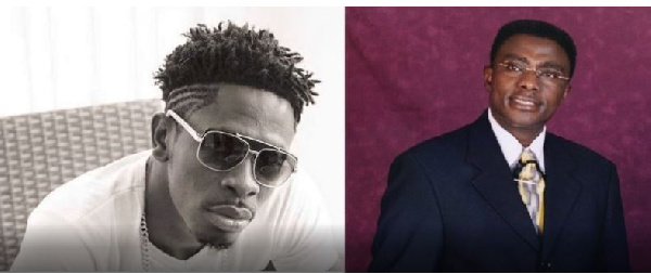 Shatta Wale and Pastor Kingsley Appiagyei in an enhanced photo