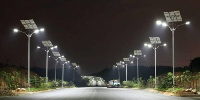 Ministry installs streetlights during road construction