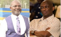 MP for Assin Central, Kennedy Agyapong and veteran journalist Abdul-Malik Kweku Baako