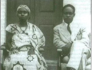 Dr Kwame Nkrumah with his mother