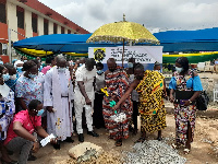 The President of JOBerg Foundation with reps of the Otumfuo Foundation at the event