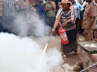 Takoradi market women trained on fire prevention and fire combat