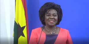 Cecilia Dapaah, the Minister for Sanitation and Water Resources