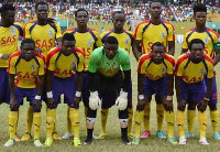 Line-up of current Hearts of Oak squad