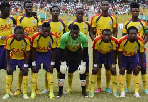 Line-up of current Hearts of Oak squad