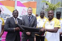 Ben Nunoo Mensah [left] leading charges as Ghana prepares for the Commonwealth games