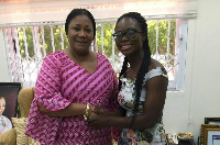 First Lady Rebecca Akufo-Addo and Nancy Abu-Bonsrah