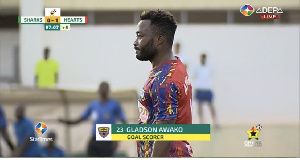 Hearts of Oak player, Gladson Awako