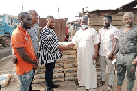 The ZDF Coordinator donated bags of cement to the school