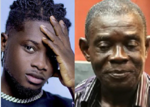 Highlife artiste, Kuami Eugene and his alleged biological father, Kofi Boakye