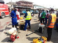 Some of the officials carrying out the exercise