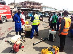 Some of the officials carrying out the exercise