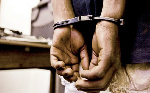 A man handcuffed