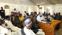 Ghana Hajj Board and Hajj Agents Association at a press conference