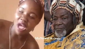 One of the wives of Ya-Naa Abukari Mahama II recorded a video of herself