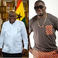 President Akufo-Addo and musician Dada Hafco