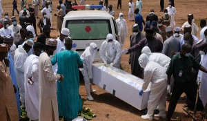 Abba Kyari was buried at a cemetery in the capital, Abuja