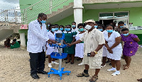 The presentation of the Patient Vital Monitoring Machine took place at Swedru Government Hospital