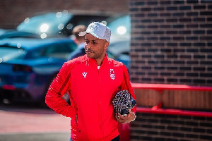 Ayew joined Premier League side Nottingham Forest on a contract until the end of the season