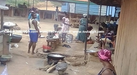 The family of late Mahama also visited the area to pay their last respect to their departed son