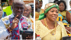 Former Accra Mayor Mohammed Adjei Sowah and nominee Elizabeth Sackey