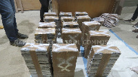 The 152 cocaine which was intercepted at Tema Harbour