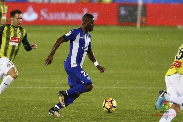 Mubarak Wakaso has praised Alaves fans