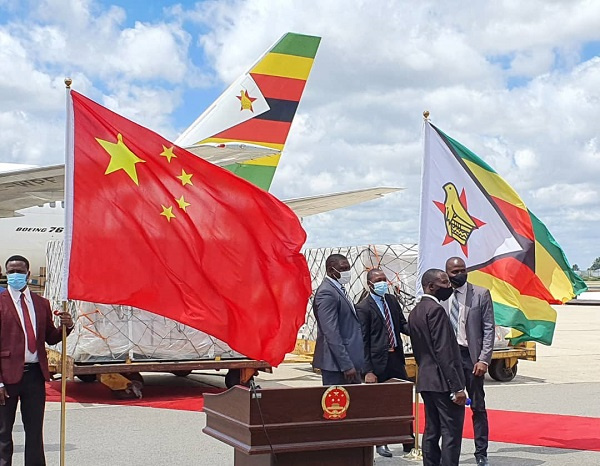 Zimbabwe took delivery of Chinese vaccines in March 2021