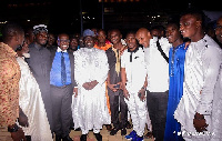 Vice President Alhaji Mahamudu Bawumia  with Black Stars team