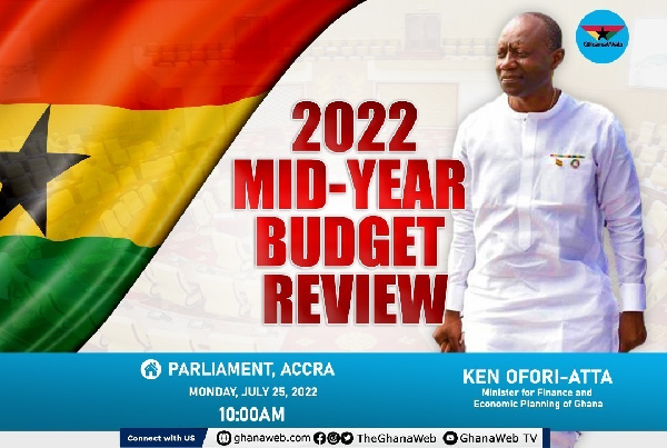 The Minister for Finance is presenting a review of the 2022 budget to parliament