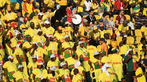 The Benin supporters were out in full force in Ismaila