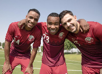 Qatar players in their new jersey