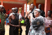 During the ceremony she was carried across the principal streets of Kwahu Bepong