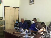 Enoch Teye Mensah at the first session of Ningo- Prampram District Assembly