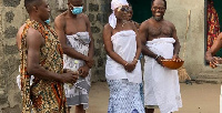 Ghanaian businesswoman and philanthropist, Confidence Haugen (Middle)