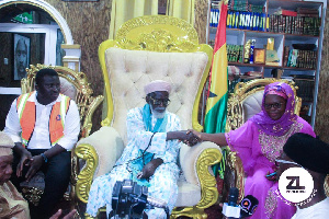 Chief Imam Sheikh Osmanu Nuhu Sharabutu  and Emma Adwoa Appiaa