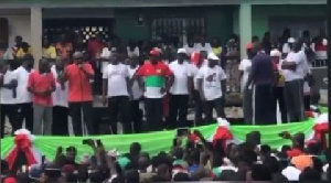 The NDC held its fourth Unity Walk at Tarkwa in the Western Region on November 25, 2017