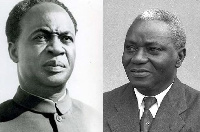 Dr. Kwame Nkrumah (L) and Dr. J.B. Danquah were members of the famous 