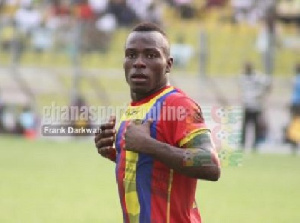 Patrick Razak led Hearts of Oak to victory over Dreams FC at the Cape Coast Stadium on Sunday