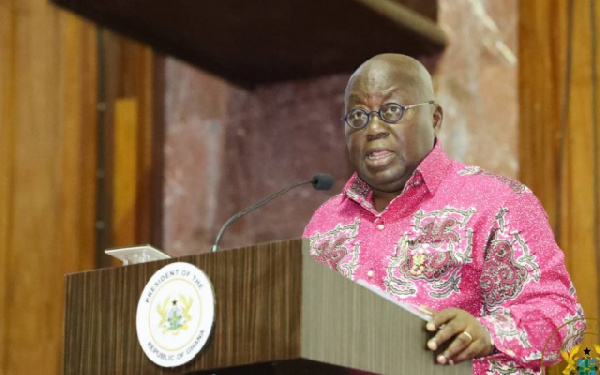 President Akufo-Addo said the project will help address poor farming practices