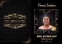 Esther Dey died on August 12, 2019, at the Tema General Hospital.