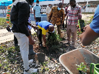 A section of the alumni during the exercise