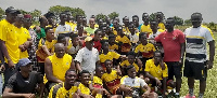 Black Stars captain Andre Ayew with Ghana's U20 team in camp