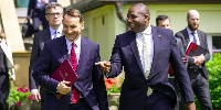 David Lammy (R) held talks with Poland’s Foreign Minister Radoslaw Sikorsky