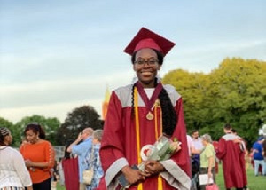 Verda Tetteh during her graduation