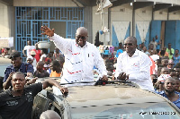 Nana Addo Dankwa Akufo-Addo, NPP Flag bearer on a campaign tour