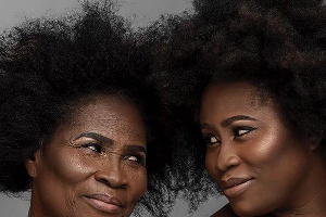 Lydia Forson with her mother