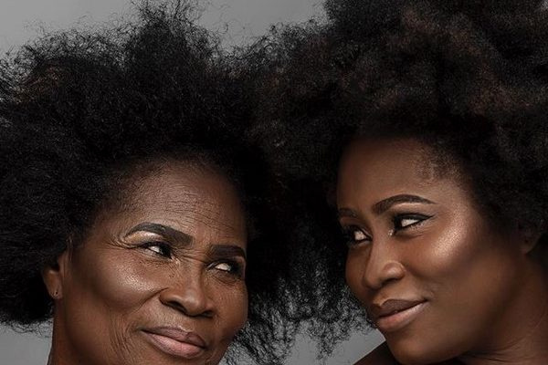 Lydia Forson with her mother